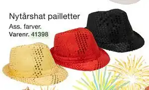 Harald Nyborg Nytårshat pailletter tilbud