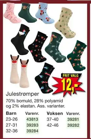 Harald Nyborg Julestrømper tilbud