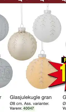 Harald Nyborg Glasjulekugle gran tilbud