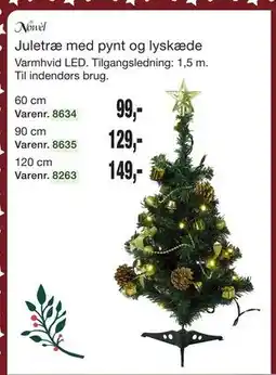 Harald Nyborg Juletræ med pynt og lyskæde tilbud