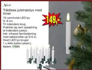 Harald Nyborg Trådløse juletræslys med timer tilbud