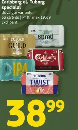 Løvbjerg Carlsberg el. Tuborg specialøl tilbud