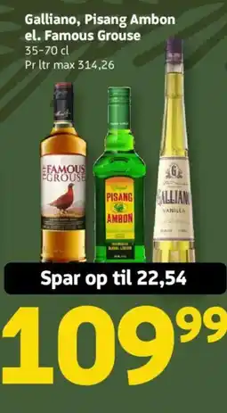 Løvbjerg Galliano, Pisang Ambon el. Famous Grouse tilbud
