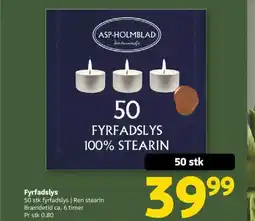 Løvbjerg Fyrfadslys tilbud