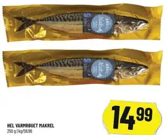 Løvbjerg Hel Varmrøget Makrel 250g tilbud