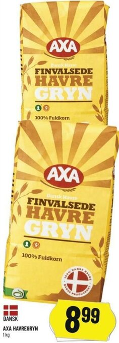 Løvbjerg Axa Havregryn 1 Kg tilbud