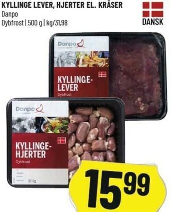 Løvbjerg Kyllinge Lever, Hjerter El. Kråser 500g tilbud