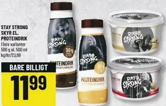 Løvbjerg Stay Strong Skyr El. Proteindrik 500g tilbud