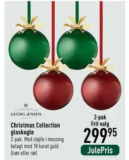 Imerco Christmas Collection glaskugle tilbud