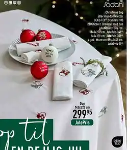 Imerco Christmas dug eller mundservietter tilbud