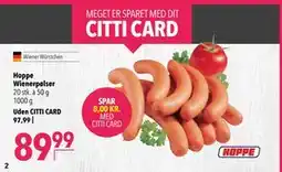 Citti Hoppe Wienerpølser tilbud