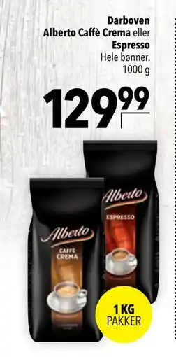 Citti Darboven Alberto Caffè Crema eller Espresso tilbud