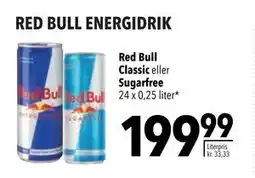 Citti Red Bull Classic eller Sugarfree tilbud