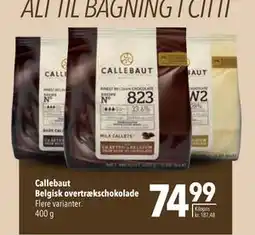 Citti Callebaut Belgisk overtrækschokolade tilbud