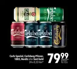Citti Carls Special, Carlsberg Pilsner, 1883, Nordic eller Sort Guld tilbud