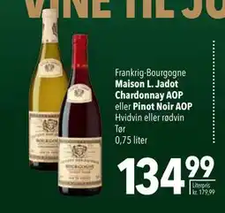 Citti Maison L. Jadot Chardonnay AOP eller Pinot Noir AOP tilbud