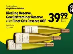 Citti Riesling Reserve, Gewürztraminer Reserve eller Pinot Gris Reserve AOP tilbud
