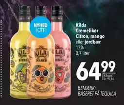 Citti Kilda Cremelikør Citron, mango eller jordbær tilbud