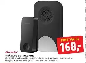 jem & fix TRÅDLØS DØRKLOKKE tilbud