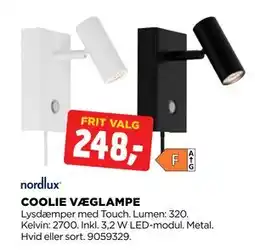 jem & fix COOLIE VÆGLAMPE tilbud