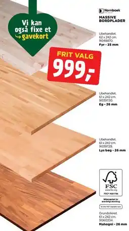 jem & fix MASSIVE BORDPLADER tilbud