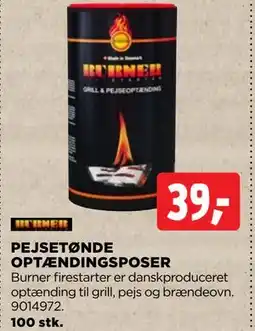 jem & fix PEJSETØNDE OPTÆNDINGSPOSER tilbud