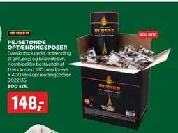 jem & fix PEJSETØNDE OPTÆNDINGSPOSER tilbud