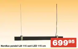 Bauhaus Nordlux pendel Lilt 115 sort LED tilbud