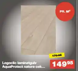 Bauhaus Logoclic laminatgulv AquaProtect nature oak tilbud