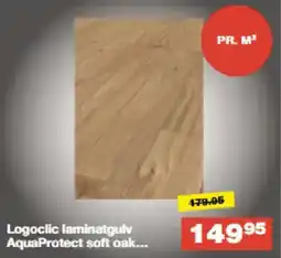 Bauhaus Logoclic laminatgulv AquaProtect soft oak tilbud
