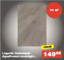 Bauhaus Logoclic laminatgulv AquaProtect moonlight tilbud
