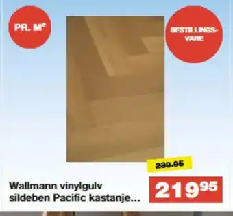 Wallmann vinylgulv sildeben Pacific kastanje