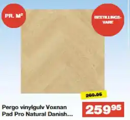 Bauhaus Pergo vinylgulv Voxnan Pad Pro Natural Danish tilbud