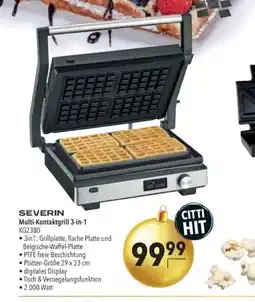 Citti Severin multi-kontaktgrill 3-in-1 kg2380 tilbud