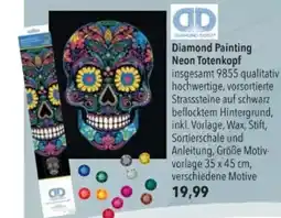 Citti Diamond Painting Neon Totenkopf tilbud