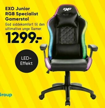 Bilka EXO Junior RGB Specialist Gamerstol tilbud