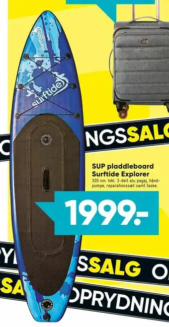 Bilka SUP pladdleboard Surftide Explorer tilbud