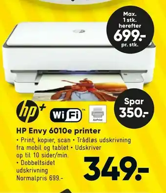 Bilka HP Envy 6010e printer tilbud