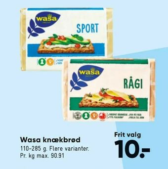 Bilka Wasa knækbrød tilbud