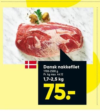 Bilka Dansk nakkefilet tilbud