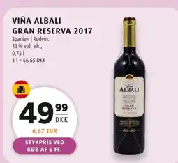 Scandinavian Park Viña albali gran reserva 2017 tilbud