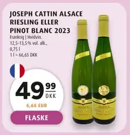 Scandinavian Park Joseph cattin alsace riesling eller pinot blanc 2023 tilbud