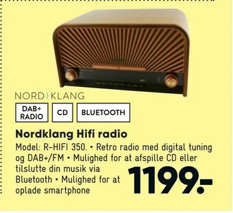 Bilka Nordklang Hifi radio tilbud