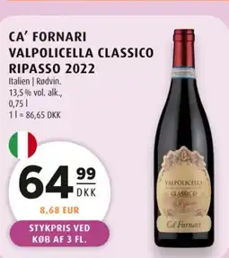 Scandinavian Park Ca' fornari valpolicella classico ripasso 2022 tilbud