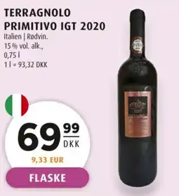 Scandinavian Park Terragnolo primitivo igt 2020 tilbud