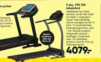Bilka TFK 130 løbebånd tilbud