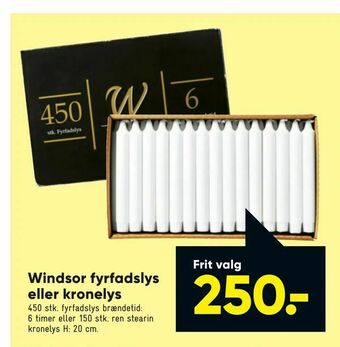 Bilka Windsor fyrfadslys eller kronelys tilbud