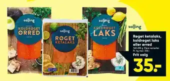 Røget ketalaks, koldrøget laks eller ørred