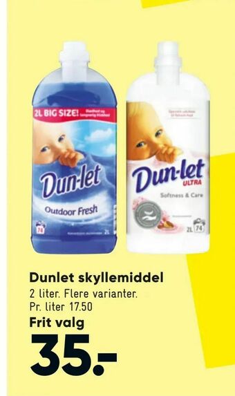Bilka Dunlet skyllemiddel tilbud