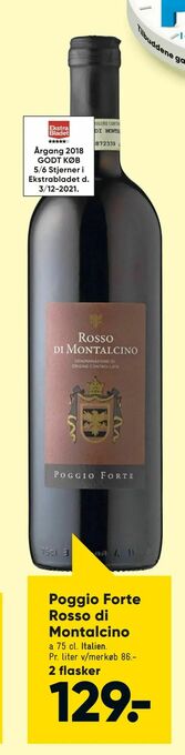 Bilka Poggio Forte Rosso di Montalcino tilbud